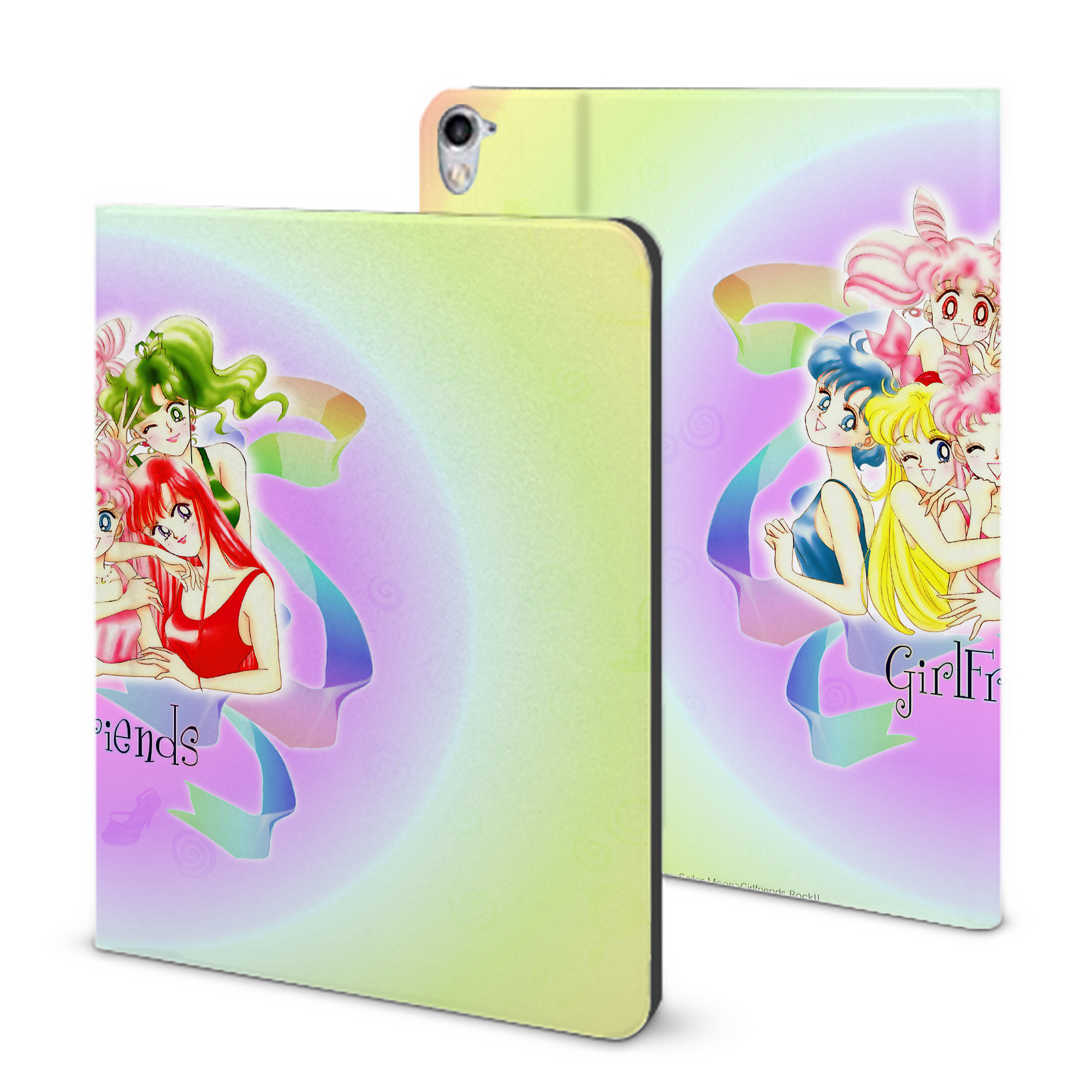 （画像用） 美少女戦士セーラームーン Sailor Moon IPad ケース ブック型 PUレザー TPU 耐衝撃 軽量 薄型 ペン収納なし 全面保護 IPad 各モデル対応